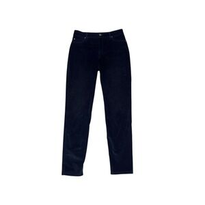 Peruvian Connection Zoe Velveteen Jeans Ankle Pants Navy Velvet Casual Size 6